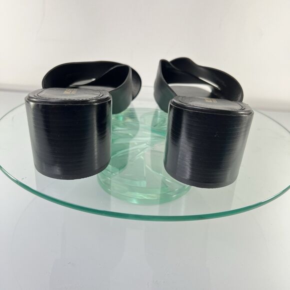 Michael Michael Kors Abbott Mule Leather Black Slip On Crisscross strap - Picture 4 of 7